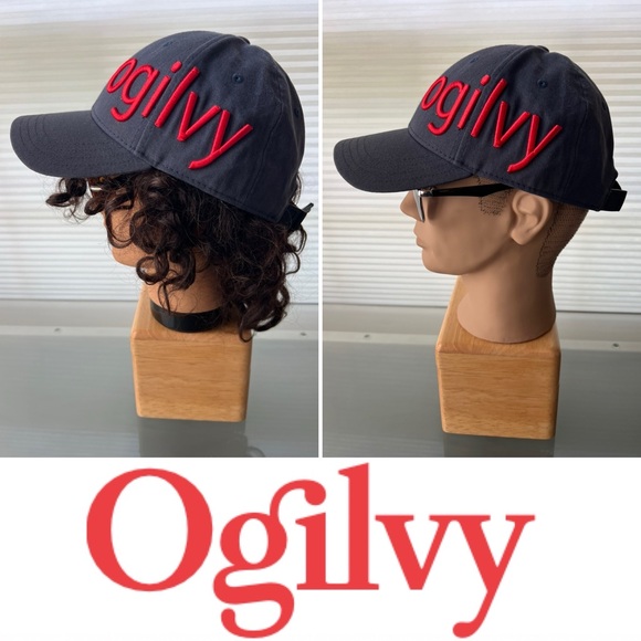 🐎Navy + 3D Red Raised Embroidery Cap | Ogilvy Equestrian | Adjustable - Picture 3 of 17